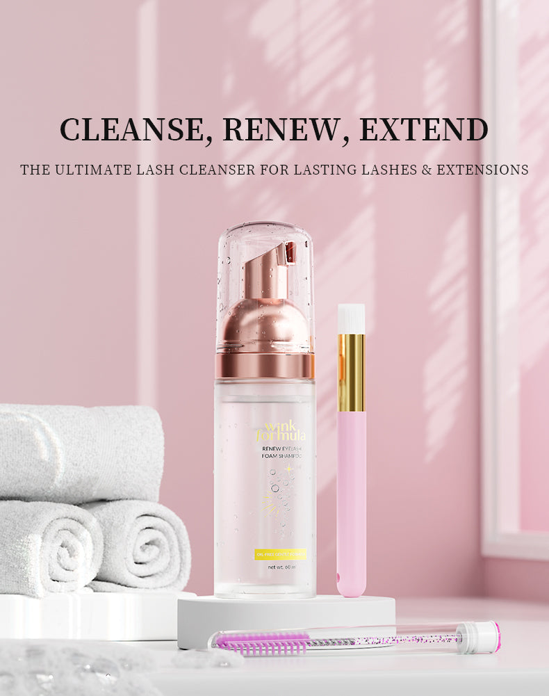 Cleanse, Renew, Extend - The Ultimate Lash Cleanser for Lasting Lashes & Extensions